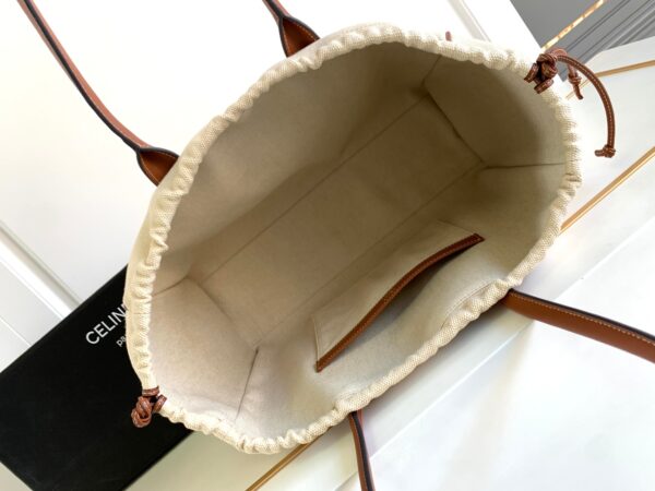 CELINE CELINE CABAS DRAWSTRING CUIR