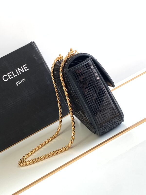 CELINE CHAIN SHOULDER BAG TRIOMPHE