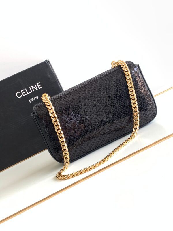 CELINE CHAIN SHOULDER BAG TRIOMPHE
