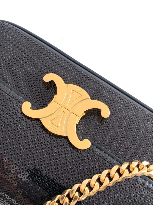 CELINE CHAIN SHOULDER BAG TRIOMPHE
