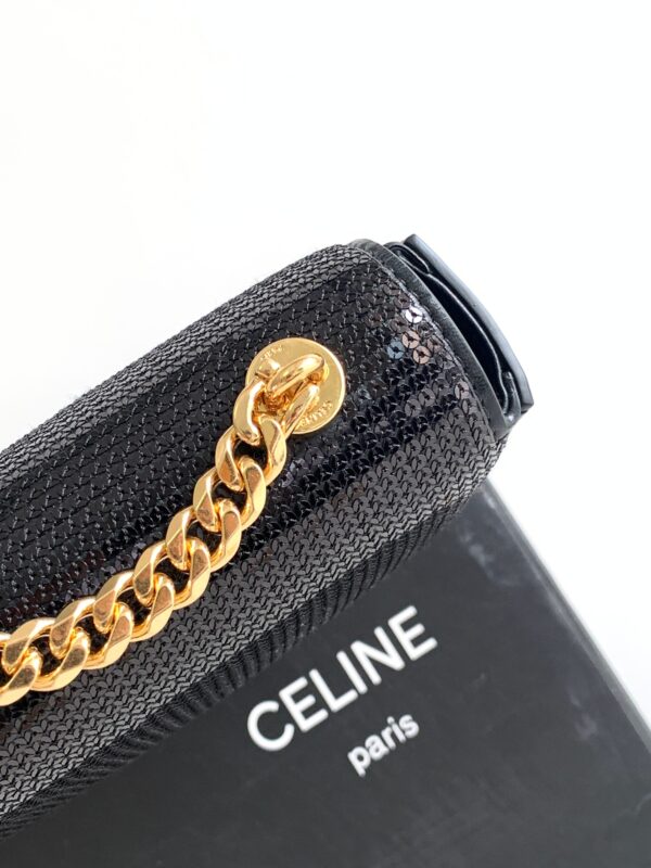 CELINE CHAIN SHOULDER BAG TRIOMPHE