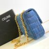 CELINE CHAIN SHOULDER BAG MATELASSE MONOCHROME