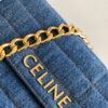 CELINE CHAIN SHOULDER BAG MATELASSE MONOCHROME