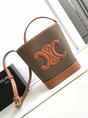 CELINE SMALL BUCKET CUIR TRIOMPHE