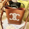 CELINE BUCKET CUIR TRIOMPHE BAG