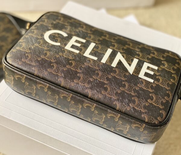 CELINE MEDIUM MESSENGER BAG IN TRIOMPHE CANVAS