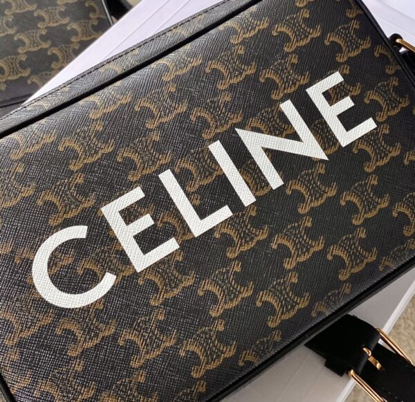 CELINE MEDIUM MESSENGER BAG IN TRIOMPHE CANVAS