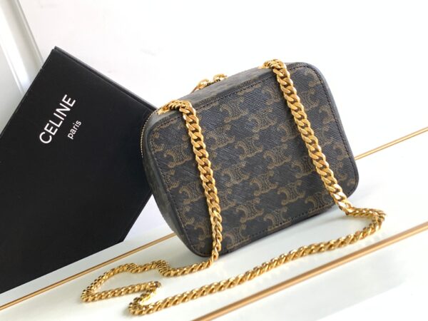 Celine BOX ON CHAIN CUIR TRIOMPHE