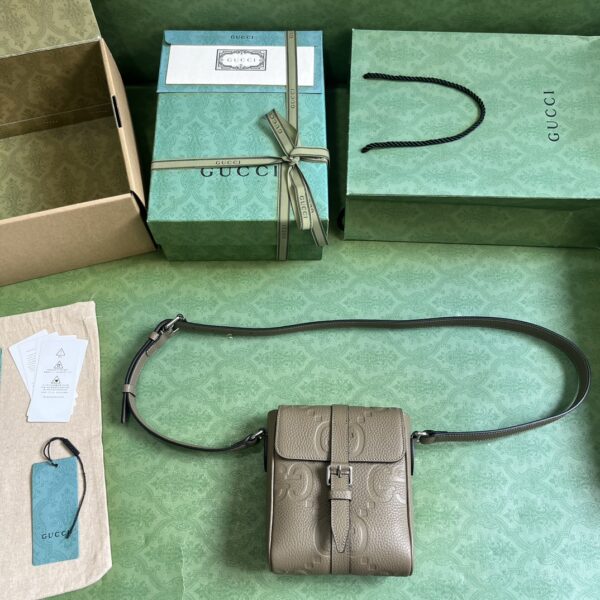 Gucci JUMBO GG SMALL MESSENGER BAG