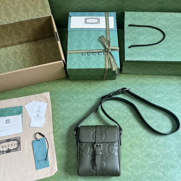 Gucci JUMBO GG SMALL MESSENGER BAG