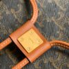 CELINE CABAS DRAWSTRING IN TRIOMPHE CANVAS AND CALFSKIN TAN