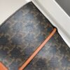 CELINE CABAS DRAWSTRING IN TRIOMPHE CANVAS AND CALFSKIN TAN