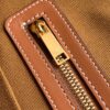CELINE CABAS DRAWSTRING IN TRIOMPHE CANVAS AND CALFSKIN TAN