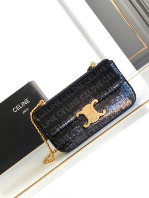 CELINE CELINE CHAIN SHOULDER BAG CLAUDE
