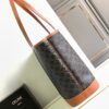 CELINE MEDIUM CABAS IN TRIOMPHE CANVAS AND CALFSKIN