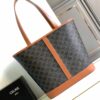 CELINE MEDIUM CABAS IN TRIOMPHE CANVAS AND CALFSKIN