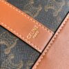 CELINE SMALL CABAS IN TRIOMPHE CANVAS AND CALFSKIN