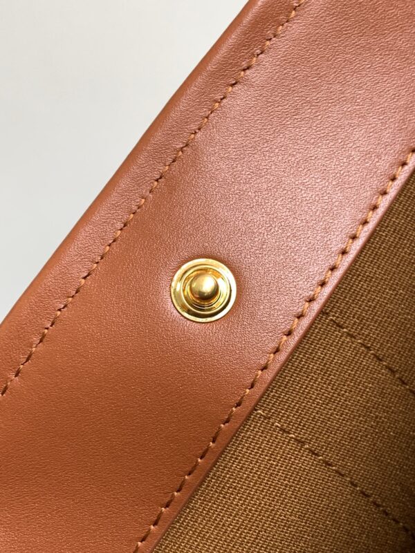 CELINE SMALL CABAS IN TRIOMPHE CANVAS AND CALFSKIN