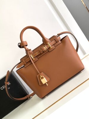 CELINE TEEN CELINE CONTI BAG IN NATURAL CALFSKIN