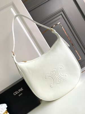 CELINE HELOISE BAG IN SUPPLE CALFSKIN MOON