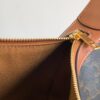 CELINE HELOISE BAG IN TRIOMPHE CANVAS AND CALFSKIN TAN