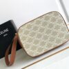 CELINE SMALL BUCKET IN TRIOMPHE CANVAS AND CALFSKIN