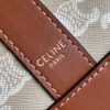 CELINE SMALL BUCKET IN TRIOMPHE CANVAS AND CALFSKIN