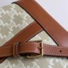 CELINE SMALL BUCKET IN TRIOMPHE CANVAS AND CALFSKIN