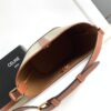 CELINE SMALL BUCKET IN TRIOMPHE CANVAS AND CALFSKIN
