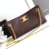 CELINE MEDIUM NEWSPAPER BAG IN SUPPLE CALFSKIN CHESTNUT