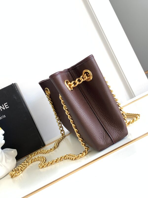 CELINE MEDIUM NEWSPAPER BAG IN SUPPLE CALFSKIN CHESTNUT