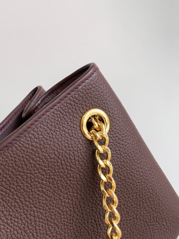 CELINE MEDIUM NEWSPAPER BAG IN SUPPLE CALFSKIN CHESTNUT