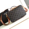 CELINE MESSENGER BOX IN TRIOMPHE CANVAS AND CALFSKIN