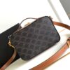 CELINE MESSENGER BOX IN TRIOMPHE CANVAS AND CALFSKIN