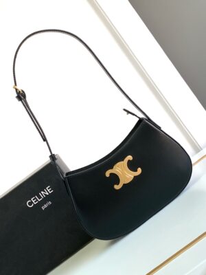 CELINE MEDIUM TILLY BAG IN SHINY CALFSKIN