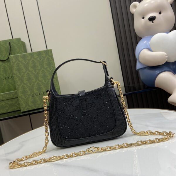 Gucci JACKIE 1961 GG CRYSTAL MINI BAG