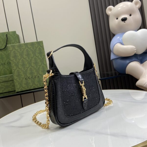 Gucci JACKIE 1961 GG CRYSTAL MINI BAG