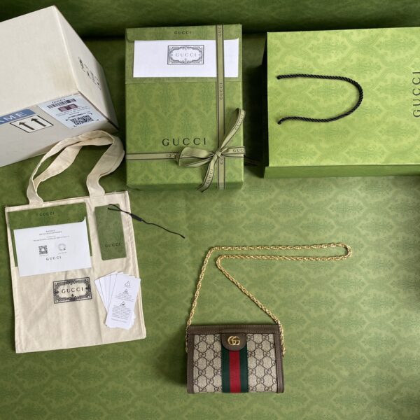GUCCI Ophidia mini shoulder bag in GG Supreme canvas