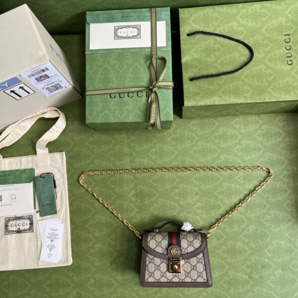 GUCCI OPHIDIA GG MINI SHOULDER BAG