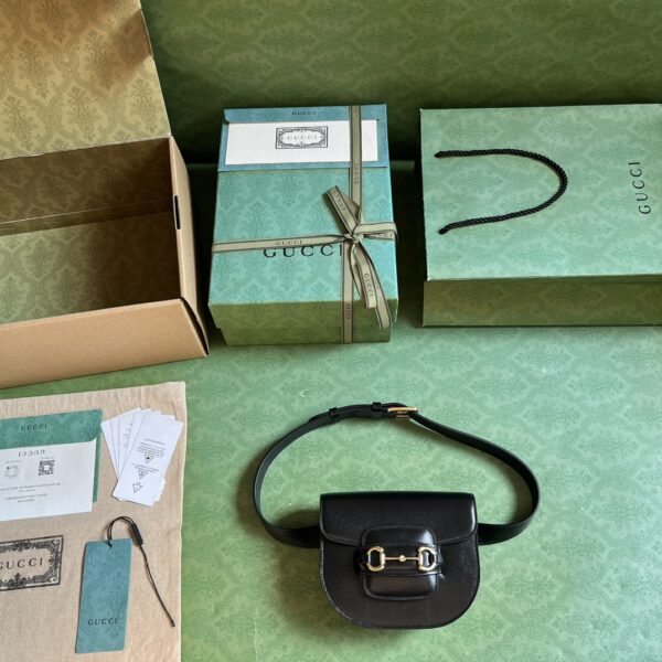 GUCCI HORSEBIT 1955 ROUNDED BELT BAG