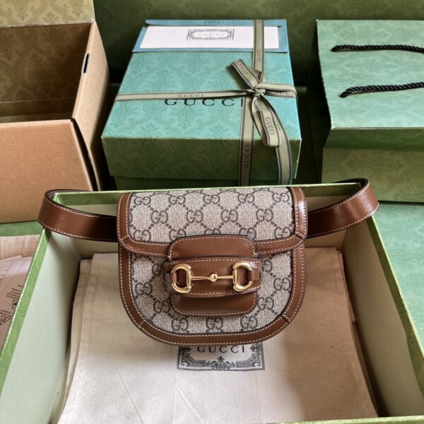 GUCCI HORSEBIT 1955 ROUNDED BELT BAG