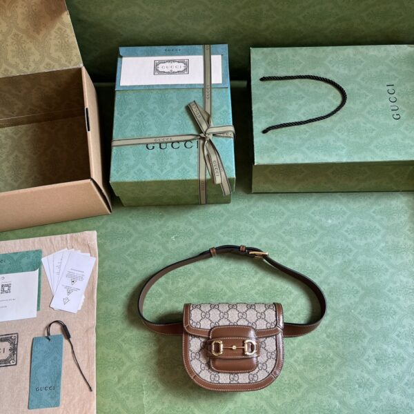 GUCCI HORSEBIT 1955 ROUNDED BELT BAG