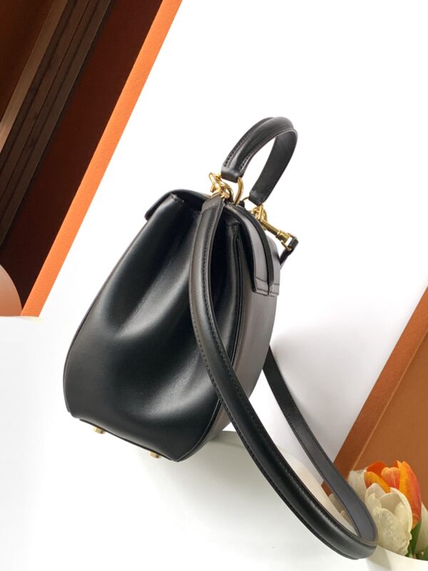 Celine SMALL 16 BAG IN SATINATED CALFSKIN BLACK