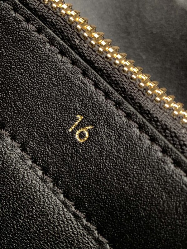 Celine SMALL 16 BAG IN SATINATED CALFSKIN BLACK