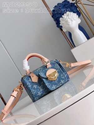 Louis Vuitton Nano Speedy Monogram Denim