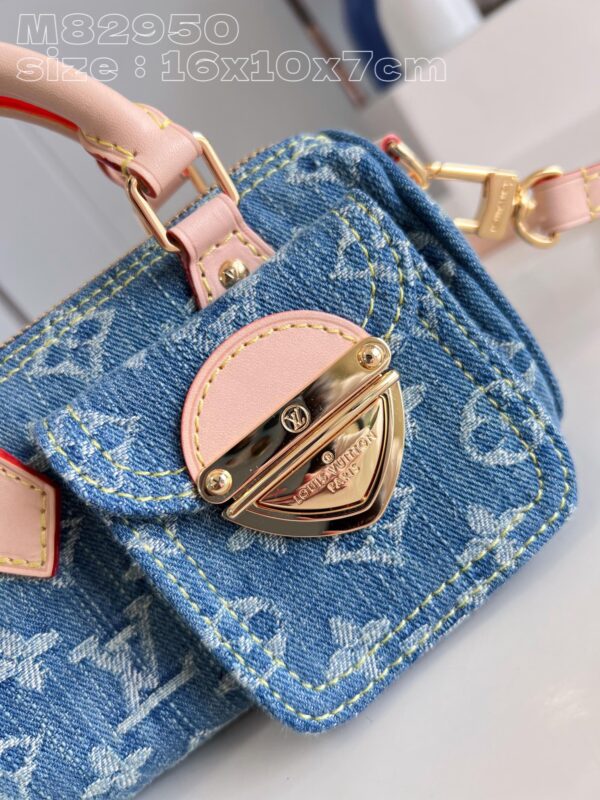 Louis Vuitton Nano Speedy Monogram Denim