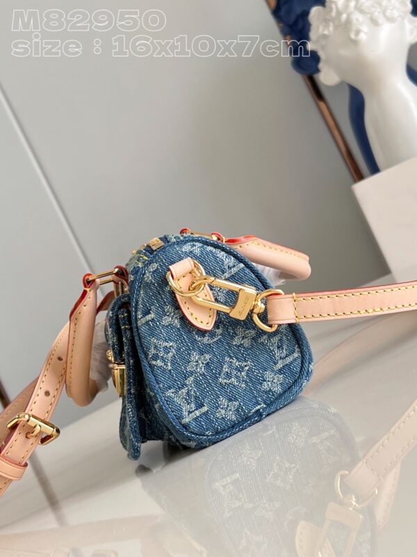Louis Vuitton Nano Speedy Monogram Denim