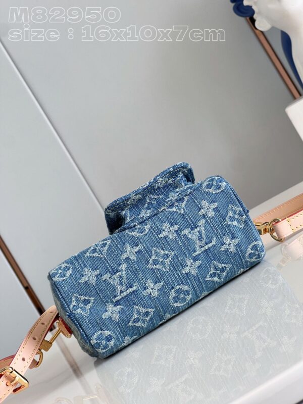 Louis Vuitton Nano Speedy Monogram Denim