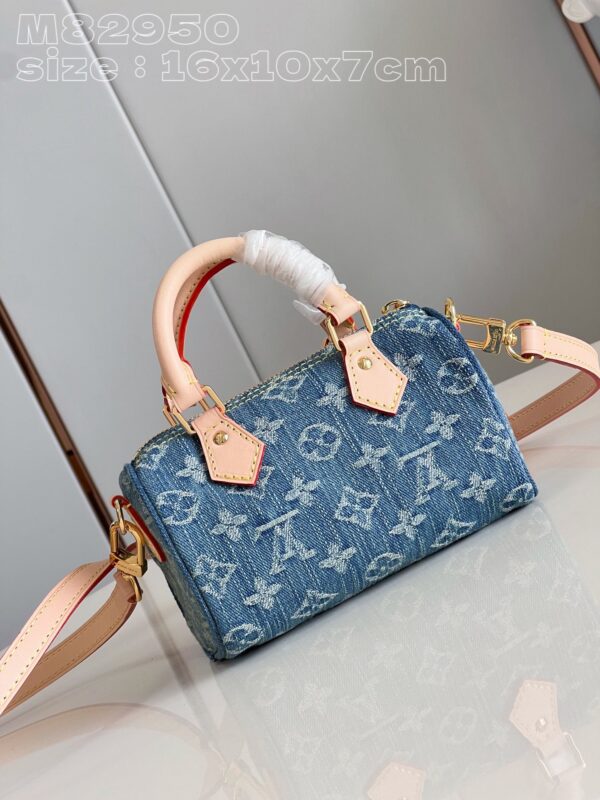 Louis Vuitton Nano Speedy Monogram Denim