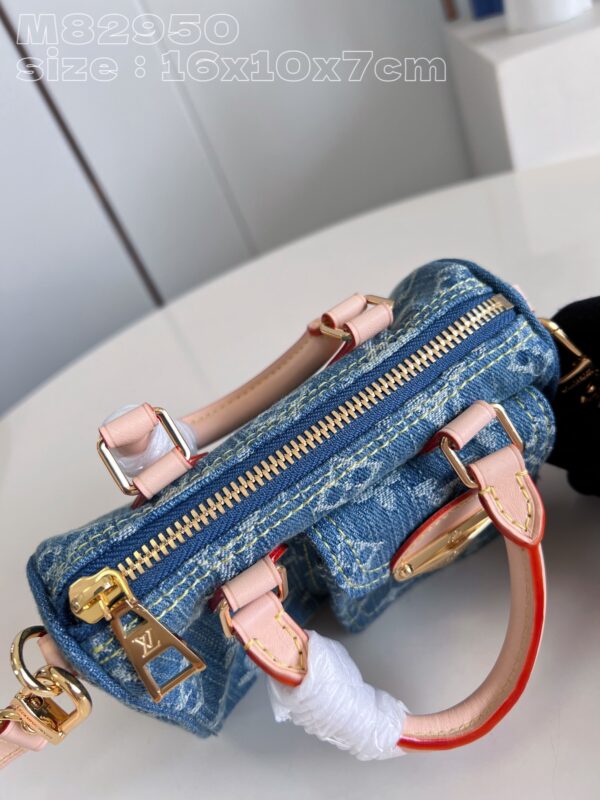 Louis Vuitton Nano Speedy Monogram Denim